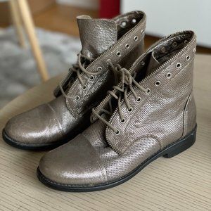 Perfect Silver Suede Bootie